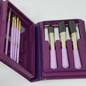Mon Image Cosmetic Brush Collection Purple 8 Piece